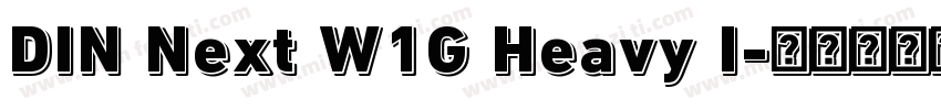 DIN Next W1G Heavy I字体转换